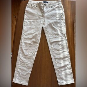 Talbots White Ankle Jeans